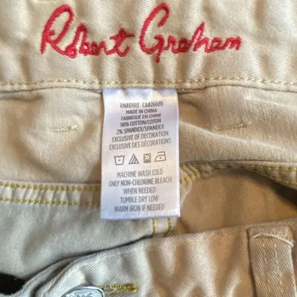 Robert Graham Pants Men's 38x31‎ Tailored Kipling Khakis - Picture 5 of 11